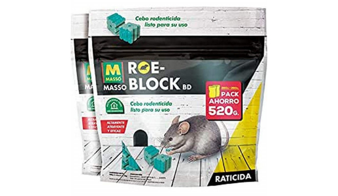 Крысиный яд Massó Roe-Block 260 gr + 260 gr 520 g