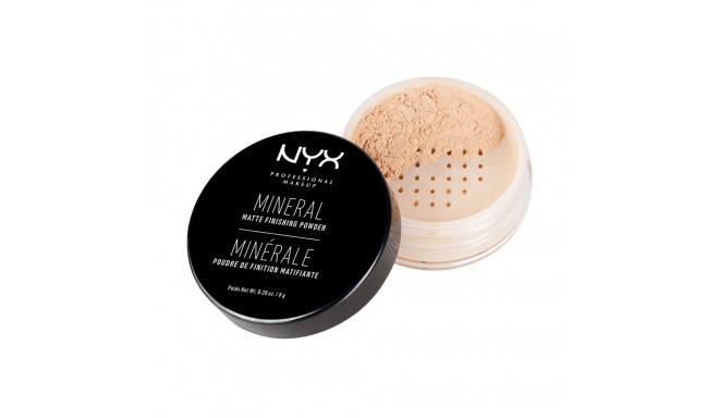 NYX PROFESSIONAL MAKE UP MINERAL matte finishing powder #light/medium 8 gr