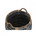 Basket set DKD Home Decor Black White Rattan Boho (56 x 56 x 60 cm)