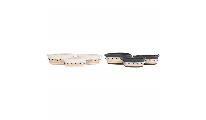 Basket set DKD Home Decor Boho 36 x 26 x 15 cm 45 x 25 x 16 cm