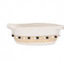Basket set DKD Home Decor Grey White Natural Fibre Boho (36 x 26 x 15 cm) (2 Units)