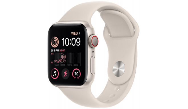 Apple Watch SE 2 GPS + Cellular 40mm Sport Band, starlight (MNPH3EL/A)