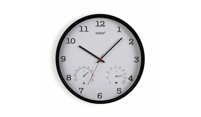 Wall Clock Versa White Plastic 4,3 x 35,5 x 35,5 cm