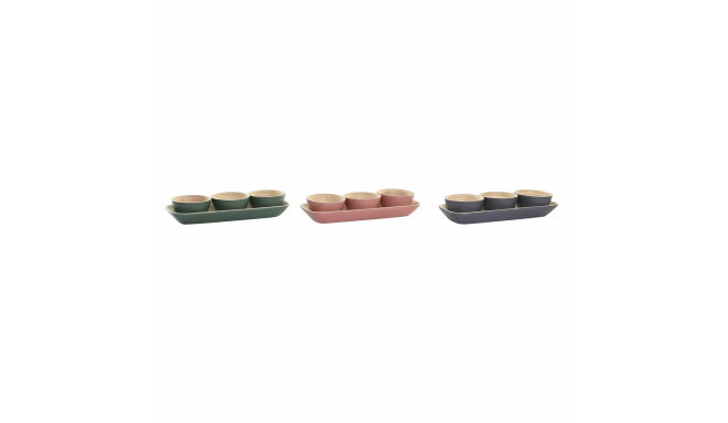 Bowl DKD Home Decor 32 x 12,7 x 3,5 cm (3 Pieces)