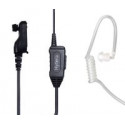 EAN30-P Earpiece with in-line MIC PTT & Transparent Acoustic Tube with chip for original Hytera veri