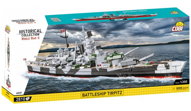 Blocks Historical Collection Battleship Tirpitz 2810 elements