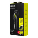 Braun Beard Trimmer BT3221 Men Beard Trimmer & Hair Clipper, 20 Length Settings, Black/Volt Green