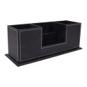 Pliiatsitops WALTER 8x28xH11cm, must, kunstnahk