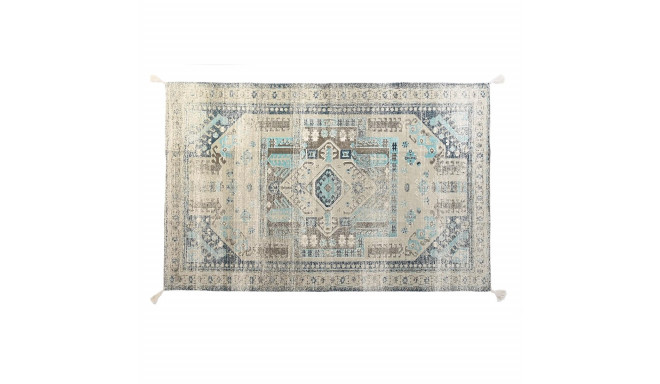 Vaip DKD Home Decor Vanutatud viimistlus Sinine Puuvill Araablane (120 x 180 x 1 cm)