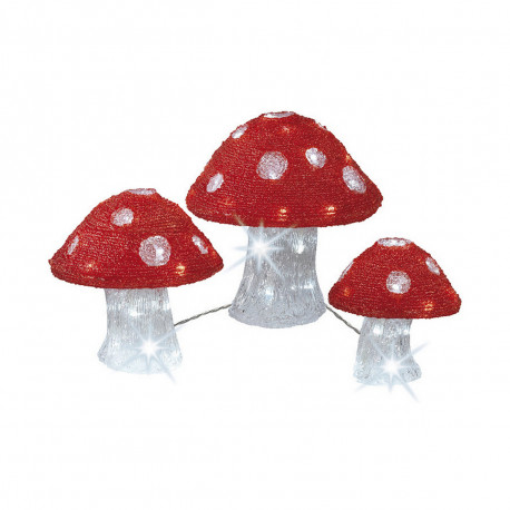 Lamp Lumineo Transparent Mushrooms (Cool White)