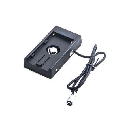 Caruba BMPCC 4K Stroomkabel met F970 Batterij Adapter (rechte kabel)