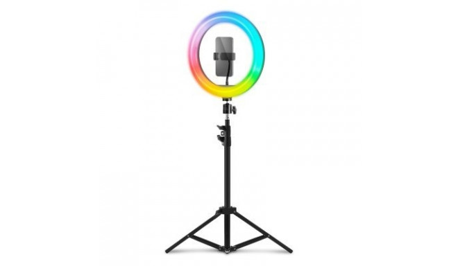 Mars Gaming MGRING Blogging tripod with RGB ring lamp 1.5m / 1200lm / 10"