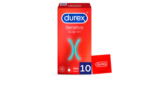 DUREX SENSITIVO SLIM FIT preservativos 10 u