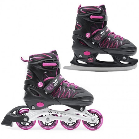 SMJ UT 103 Lea 2in1 roller skates (26-29)