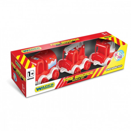 Kid Cars - Fire engine 3 cars set