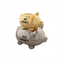 Money box DKD Home Decor Children's Pig Dolomite (17 x 12 x 18,5 cm)