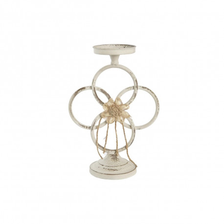 Candleholder DKD Home Decor 24 x 13 x 34 cm Metal White