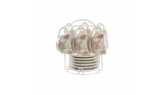 Coffee Set DKD Home Decor Green Beige Metal Dolomite 180 ml