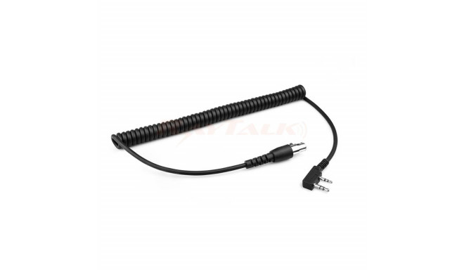 QD6-H2CC XLR 6-pin Quick Disconnect cable without PTT for Hytera connector, FLX2 headset