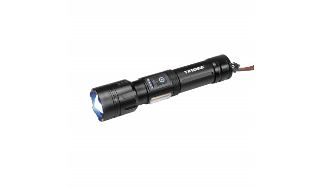 Tiross professionaalne laetav taskulamp 20W 1300lm LED TS-1887