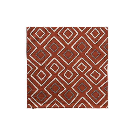 Spilvendrāna DKD Home Decor Terakota Ģeometrisks 50 x 1 x 50 cm