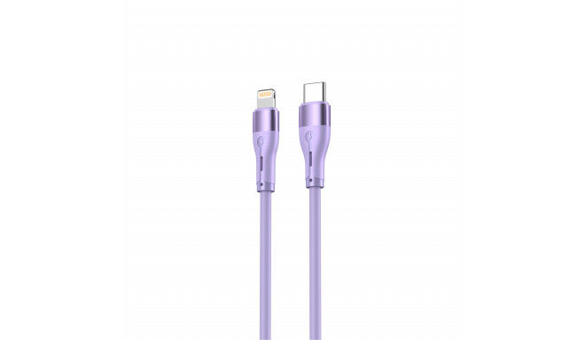 Tellur Silicone Type-C to Lightning Cable PD30W 1m Purple