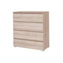 Cama chest of drawers 4D COCO C4 H97x92x41 sonoma oak