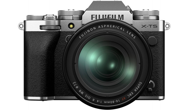 Fujifilm X-T5 + 16-80mm, hõbedane