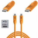 TetherPro kaabel USB-C - USB-C 4,6m, oranž