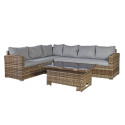 Garden furniture set ZURICH table, corner sofa