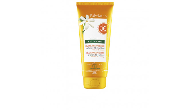 KLORANE POLYSIANES MONOÏ Y TAMANU BIO gel solar cara y cuerpo SPF30 200 ml