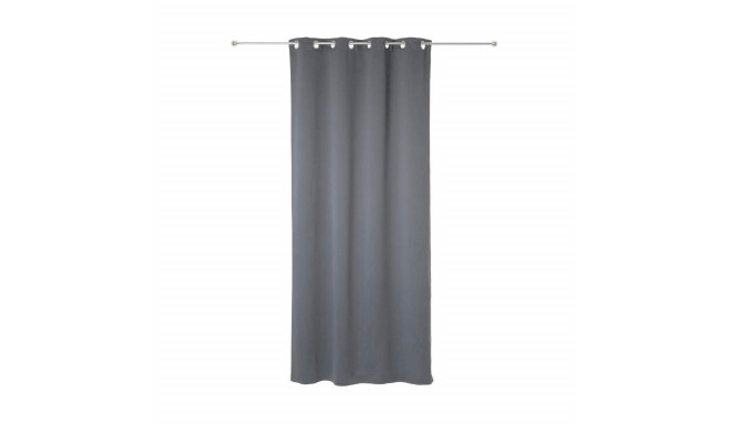 Curtains Atmosphera Opaque Grey Polyester 2 Units (135 x 240 cm)