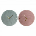 Wall Clock DKD Home Decor Polyester (2 pcs) (40 x 5 x 40 cm)