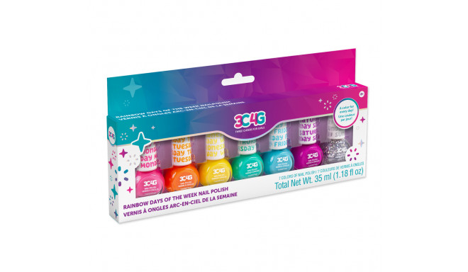 MAKE IT REAL Rainbow Days of the week Nail Polish, 7 pcs