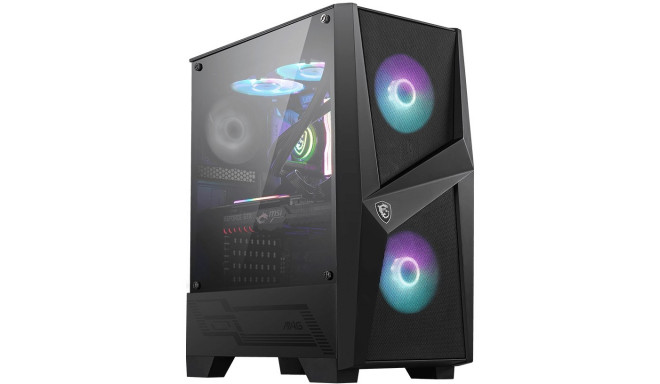 MSI case MIDI MAG FORGE 100R RGB, black