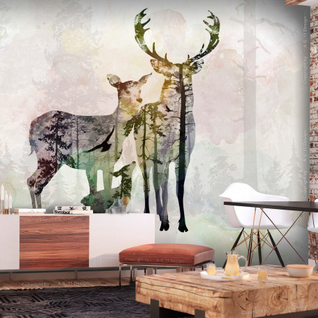 Fototapeet - Forest Family - 150x105