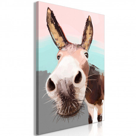 Seinapilt - Curious Donkey (1 Part) Vertical - 80x120