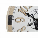 Настенное часы DKD Home Decor Чёрный MDF Белый (60 x 4,5 x 60 cm)