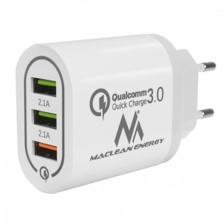 Maclean charger 3xUSB MCE479W