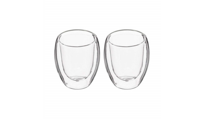 Piece Coffee Cup Set Secret de Gourmet Transparent Crystal 70 ml