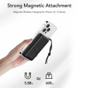 Power Bank VEGER MagOn with wireless charging support MagSafe 15W - 10 000mAh PD22,5W black (VP1151)