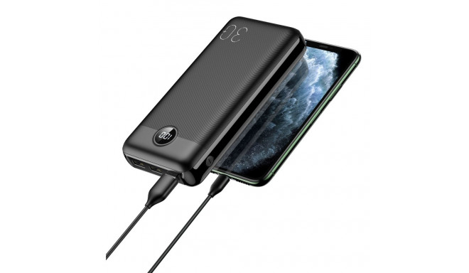 VEGER powerbank 30000 mAh PD QC3.0 3A 20W L30 (W3008PD) black