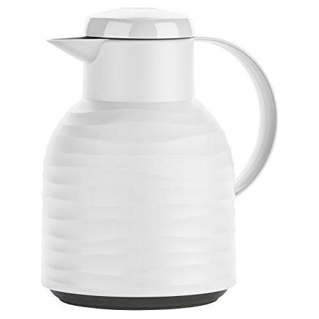 Emsa Samba vacuum jug Quick Press white 1.0L