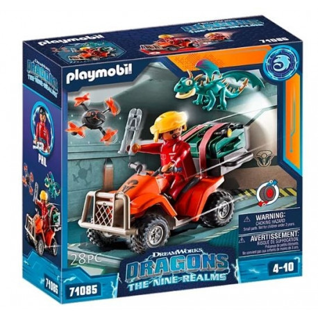 Dragons 71085 Icaris Quad & Phil figurine set