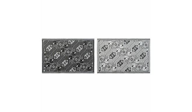 Carpet DKD Home Decor White Black Ethnic (2 Units) (120 x 180 cm)