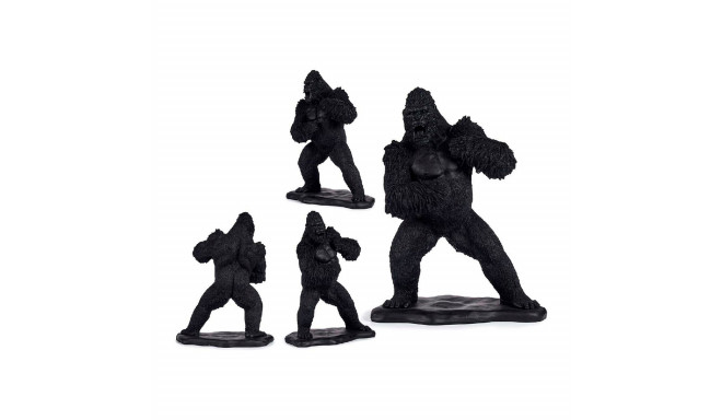 Dekoratiivkuju Gorilla Must Vaik (25,5 x 56,5 x 43,5 cm)