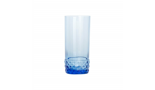 Set of glasses Bormioli Rocco America'20s Blue Glass 490 ml