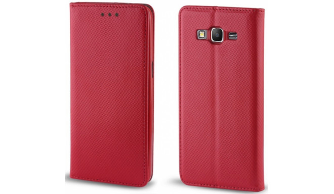Forever kaitseümbris Smart Magnetic Fix Book Samsung Galaxy J120F Galaxy J1, punane