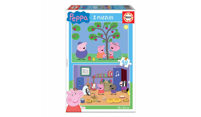 Child's Puzzle Educa Peppa Pig (2 x 48 pcs)