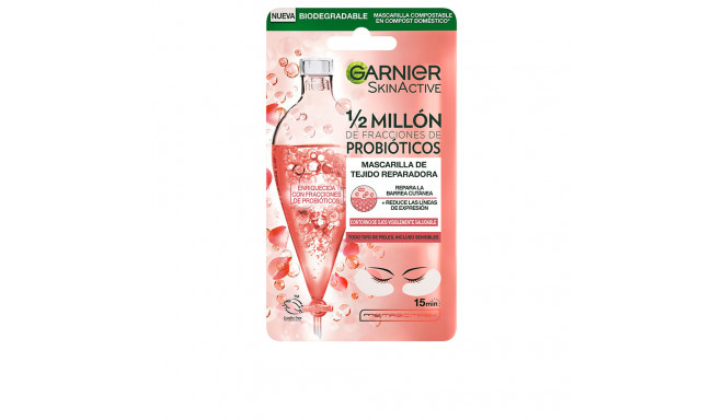 GARNIER SKINACTIVE mask tissu ojos reparadora x 2 parches